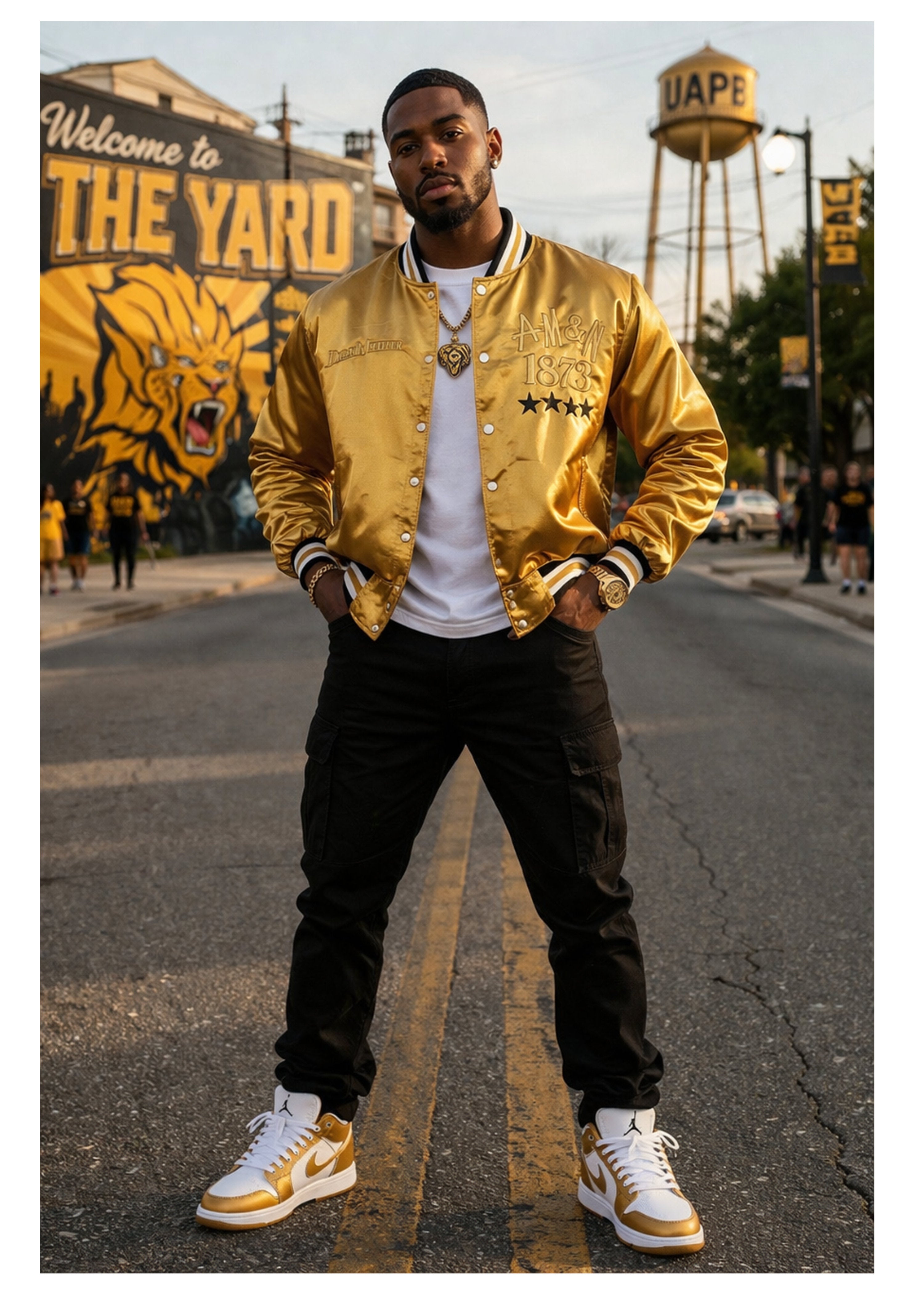 Old Gold Bomber Jacket (Unisex)