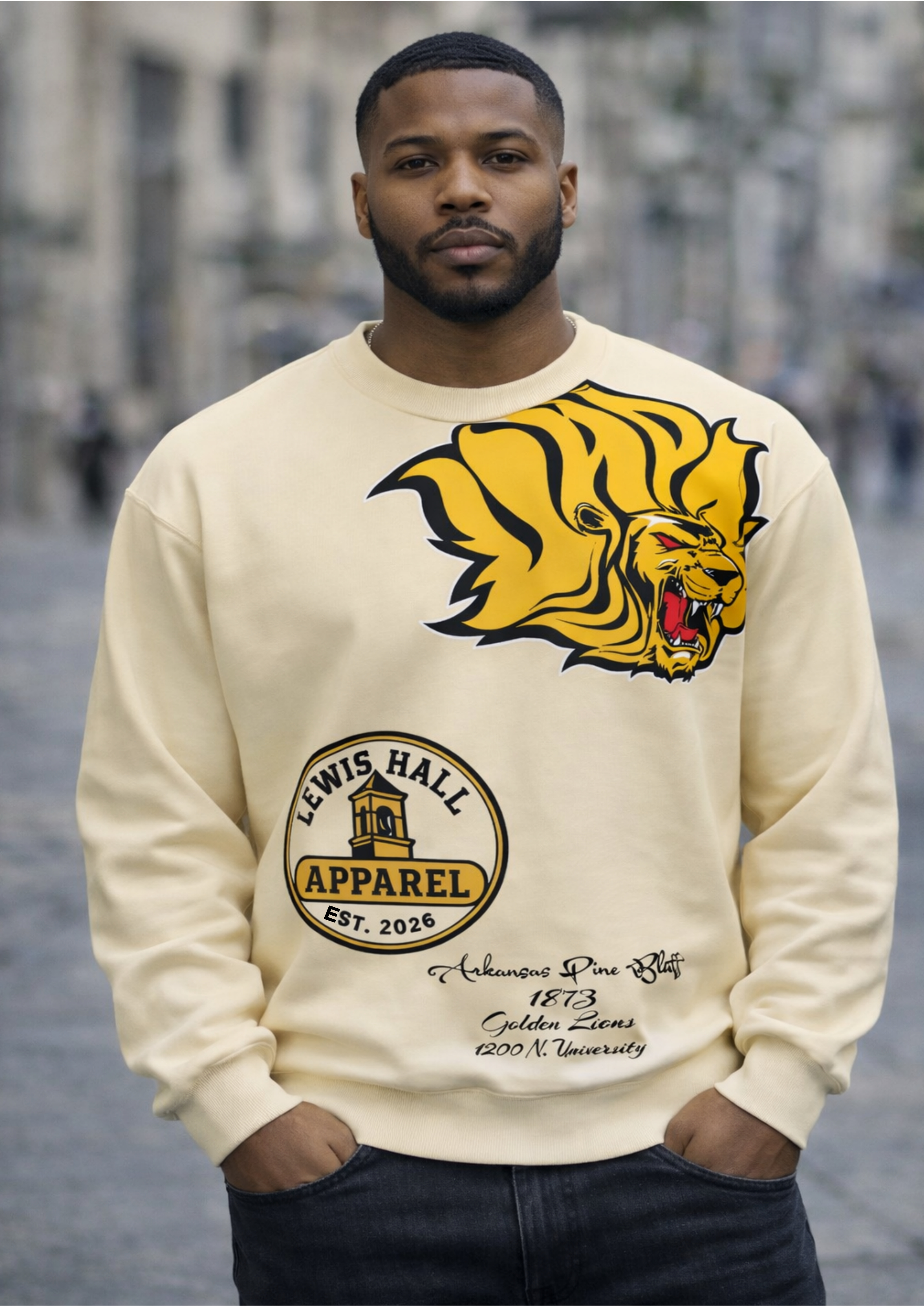 Welcome to Lewis Hall Apparel (Crew Sweatshirt-Unisex)